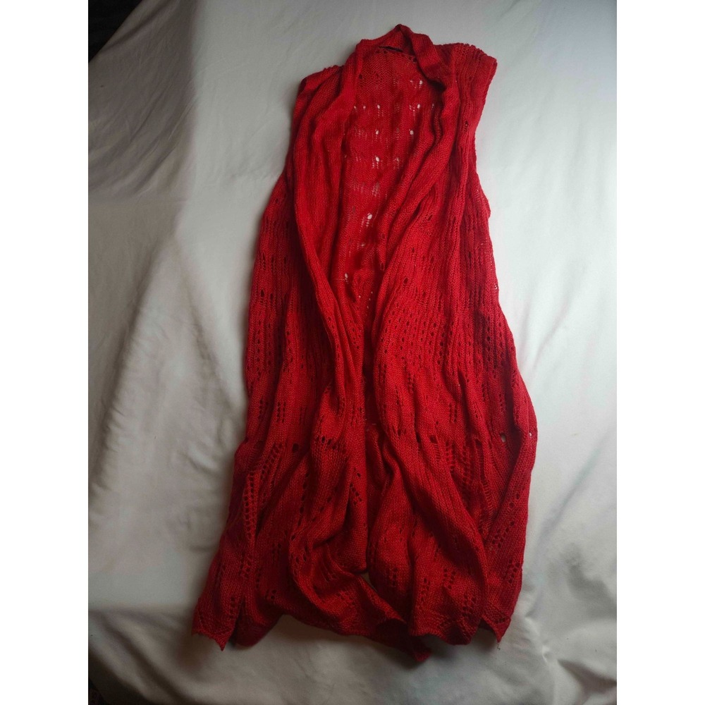 New Directions Curvy Sweater Vest Womens 2X Boho Festival Resortwear Layering